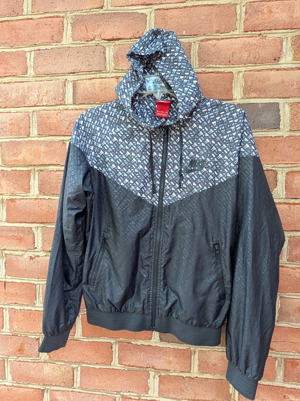 Kids Hooded Windbreaker Jacket - Black